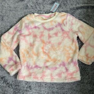 Cat & Jack Pink and Orange Tie-Dye Sweater